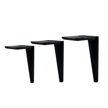13cm 15cm אופנתי שחור חרוט הרגליים רהיטים גומי כרית הקבינט רגל כיסא רגל על השולחן מיטת ספה ללא להחליק תמיכת חומרה