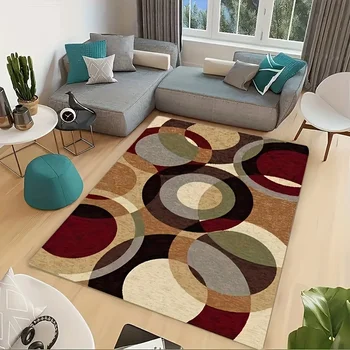 1pc הנורדית בסגנון מודרני השטיח בסלון, נוח במכונה פלנל שטיח הרצפה, שטח הדירה קישוט השטיח
