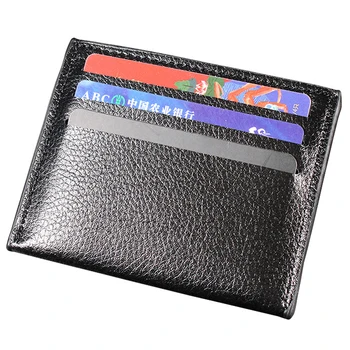 1Pc עור Pu מחזיק התעודה צבע ממתקים הבנק כרטיס אשראי תיבת רב חריץ דק מקרה כרטיס ארנק נשים גברים כרטיס ביקור כיסוי