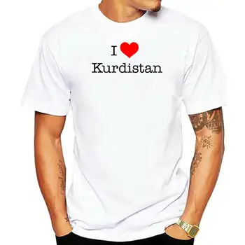 2022 גברים חולצת אופנה כורדיסטן חולצה- אני אוהב כורדיסטאן - ווי פרווה - אופן - viele Groben - NEU חולצה
