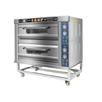 220v 2 שכבות תנור נירוסטה לחם, עוגה, עוף צלוי פיצה להשתמש במטבח מכונת אפייה במעבד מזון CommercialOve