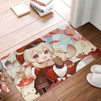 Genshin השפעה החלקה לשטיח קליי אמבטיה מטבח מחצלת תפילה שטיח מקורה תבנית עיצוב