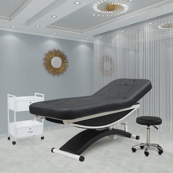 Kangmei פאר מודרני סלון יופי רהיטים חשמלית 3 מנועים האסתטיקאית ספא פנים השולחן טיפול מיטת עיסוי