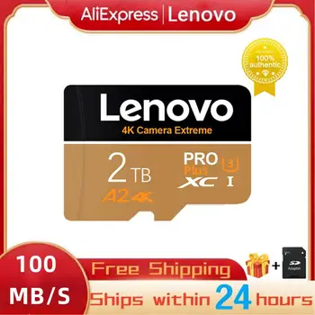 Lenovo 2TB SD/TF כרטיס זיכרון פלאש 1TB TF מיקרו SD 512GB כרטיס זיכרון SD עד 100MB/s 256GB 128GB Mini SD עבור הטלפונים
