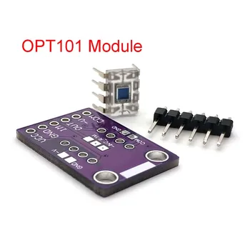 OPT101 אור אנלוגי עוצמת אור חיישן מודול יחיד השבב הפוטואלקטרי דיודה 14KHz CJMCU-101 TEMT6000