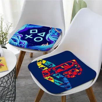 P-הפלייסטיישן האלה כרית מחצלת יצירתי האוכל כסא כרית עגולה קישוט כיסא על שולחן במשרד כריות עיצוב הבית