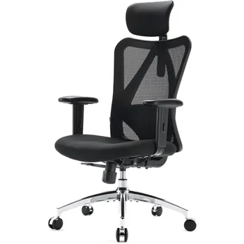 SIHOO M18 ארגונומי למשרד כיסא גדול וגבוה אנשים מתכווננת משענת הראש עם 2D משענת יד תמיכה המותני