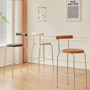 במבטא נורדי בר כסאות אוכל מודרניים ספר גבוה למשרד כסאות בר במטבח שולחן פלדה Taburetes רהיטים YN50BC