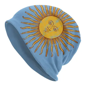 דגל ארגנטינה בונה כובעים היפ הופ סריגה כובע על גברים, נשים, חורף חם השמש במאי Skullies כובעים כובעים