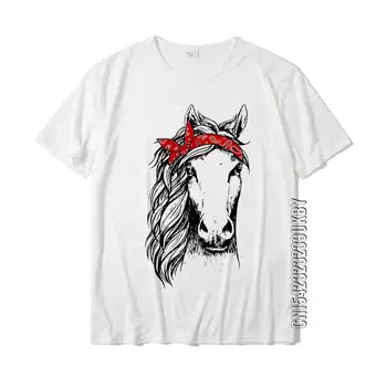 הסוס בנדנה, חולצה לרכיבה סוס המאהב חולצה מיוחדת גברים חולצה עיצוב חולצות טי שירט כותנה מודפס