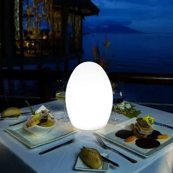 התינוק מאכיל ישן עין הגנה שולחן בר המנורה נטענת Usb Rgb פט אור קישוט הבית Led אורות ליל בצורת ביצה