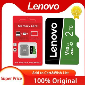 חדש Lenovo 2TB TF מיקרו SD כרטיס Class 10 כרטיס הזיכרון 128GB V60 פלאש SD 1TB Cartao De Memoria Mini Sd עבור נינטנדו מתג