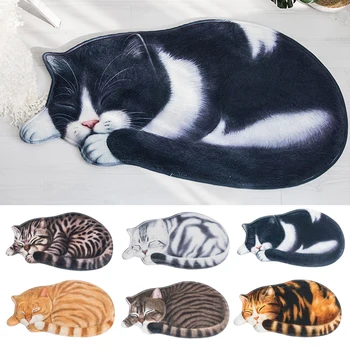 חתול קריקטורה השטיח בחדר השינה ליד המיטה שטיח קוריאה Kawaii זמן מחצלות החלקה, שטיחים שטיח הרצפה התינוק Playmats עיצוב הבית