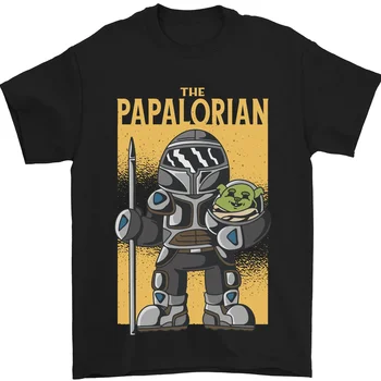 יום האבות את Papalorian מצחיק אבא 100% כותנה חולצת הטריקו