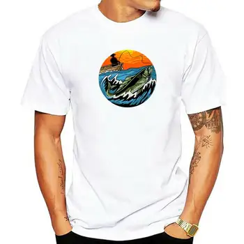 יוניסקס כותנה השקיעה דיג דיג חולצה מתנה לאבא מצחיק הקיץ של גברים חולצת מזדמן אופנת רחוב Oversize טי