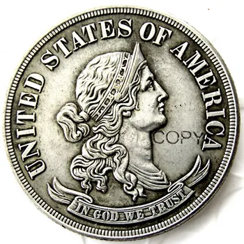 לנו 1869 Mogan חצי דולר ההנצחה כסף מצופה להעתיק מטבע