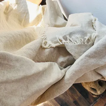 מוסלין לזרוק שמיכה כותנה מצעים שמיכה עם ציציות רך קל משקל לנשימה & העור ידידותי על הספה למיטה, הספה כל העונה
