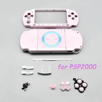 מלא דיור במקרה PSP2000 PSP 2000 להשלים את מעטפת באיכות גבוהה צבע רב במקרה החלפה עם כפתורים ערכת קש