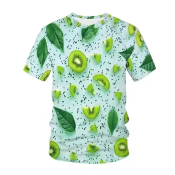 מצחיק ירקות פירות גרפי חולצות גברים מזדמנים קיץ אופנת רחוב נשים מגניב מנופחים בגדים Fahsion ילדים שרוול קצר