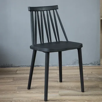 נורדי כיסא מודרני מינימליסטי עצלן פלסטיק חזרה צואה פנאי שולחן כיסא האוכל הכיסא קפה הכיסא חלב תה הכיסא