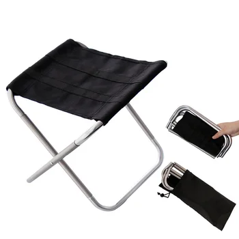 נייד חיצוני כיסא מתקפל אולטרה קל משקל מתקפל אלומיניום סגסוגת שרפרף פיקניק, טיול דיג, מחנאות עם תיק