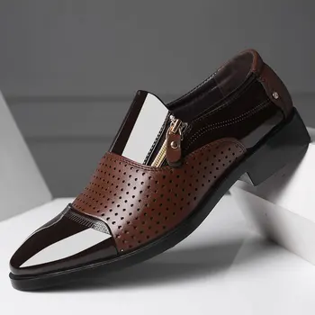 נעלי גברים נעלי עור נעלי עסקי נעלי שמלה מזדמן הלם קליטת ללבוש עמיד נעליים