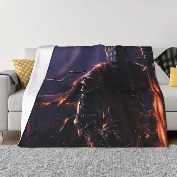 נשמות אפלים משחקי וידאו שמיכה מגניב אנימה gameplayer פלנל לזרוק שמיכה מצעים הספה מודפס רך חם כיסויי מיטה