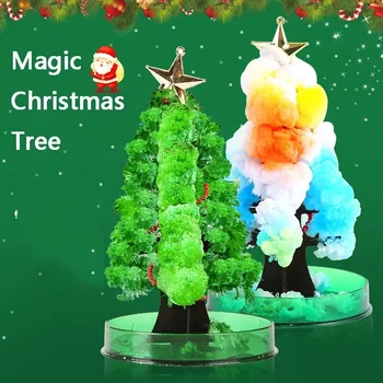 קסם עץ חג המולד הקסם גדל נייר סאקורה עץ קסום, עצי חג המולד שולחן עבודה עץ דובדבן מעניין צעצועים חינוכיים