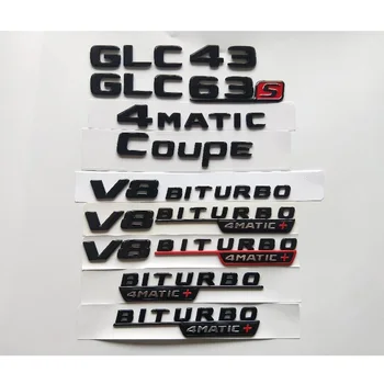 שחור מבריק המטען פנדר אותיות מרצדס בנץ X253 X254 GLC43 GLC53 GLC63 AMG סמלים V8 BITURBO 4MATIC סמל אחורי