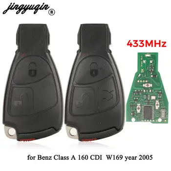 jingyuqin 2/3 כפתורים 433Mhz שלט רחוק לרכב מפתח עבור מרצדס בנץ-Class A 160 CDI W169 שנה 2005 Fob