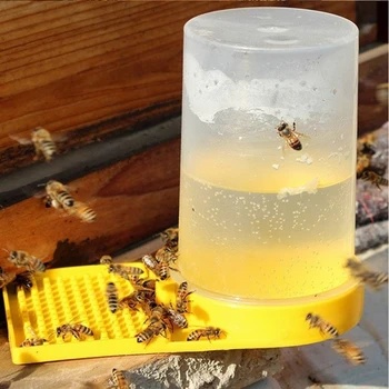 דבורת הדבש הקן הדלת האכלה שתיית מים תיבת בטוח רעיל גידול דבורים מתקן המים קל מצרכים כוורן
