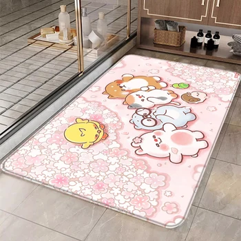 דוב חמוד השטיח על מחצלות השינה שטיח שטיחים רצפת הסלון שטיחים מותאם אישית הביתה לשטיח דלת הכניסה שטיחים לאמבטיה רגל