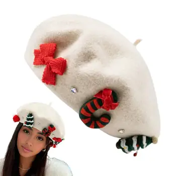 חג מולד כובע הברט עבור נשים בנות שנה חדשה מתנות לחברות רך חם צמר כומתה סתיו חורף צייר כובעים
