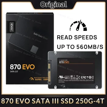 מקורי SSD 870 EVO 500GB 1TB 2TB 4TB 8 טרה-בתים דיסק קשיח 560MB/S SATA3 2.5 Inch עבור שולחן העבודה של מחשב נייד מחברת Mini PC מחשב