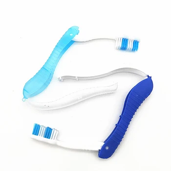 נייד לשימוש חד פעמי מתקפל נסיעות קמפינג מברשת שיניים טיולים שיניים מברשת שיניים ניקוי כלי רחצה אספקה