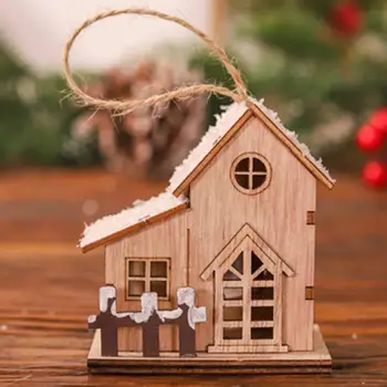 עץ חג המולד בבית חג קישוט הוביל בית מקסים חג המולד זוהרים הבית, קישוט עץ מלאכה חגיגי Led עבור שולחן העבודה
